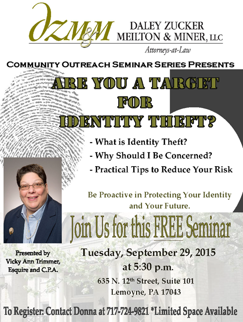 Join us for a Free ID Theft Seminar