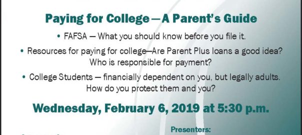 Paying for College - A Parent's Guide
